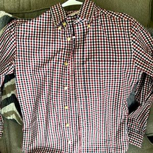 Merdona S plaid button up shirt